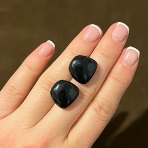 925 Silver Earrings Gemstone Studs Enamel Earring Stud Vintage Jewelry Antique